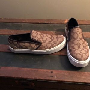 Coach slip ons